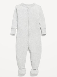 Image number 1 showing, Snug-Fit 2 Way Zip Footed One-Piece for Baby