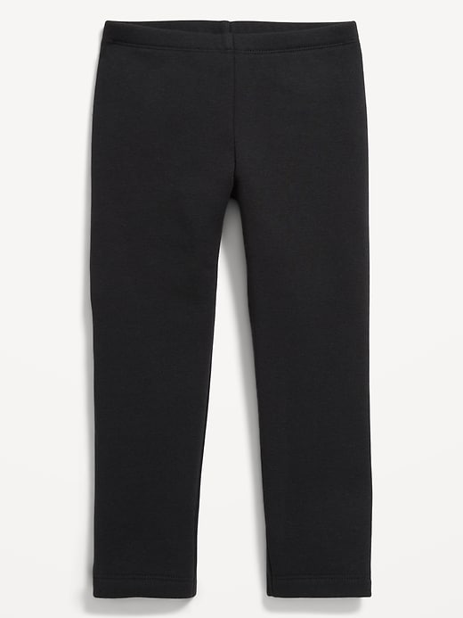 Image number 1 showing, Heart-Patch Fleece-Lined Leggings for Toddler Girls