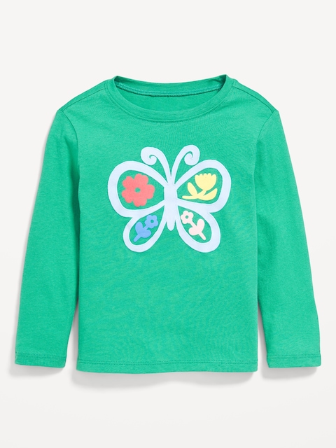 Long-Sleeve Graphic T-Shirt for Toddler Girls