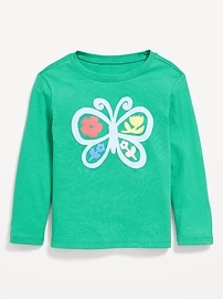 Image number 1 showing, Long-Sleeve Graphic T-Shirt for Toddler Girls