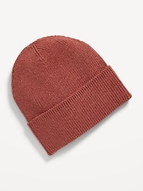 Image number 1 showing, Wide-Cuff Ribbed Beanie for Men