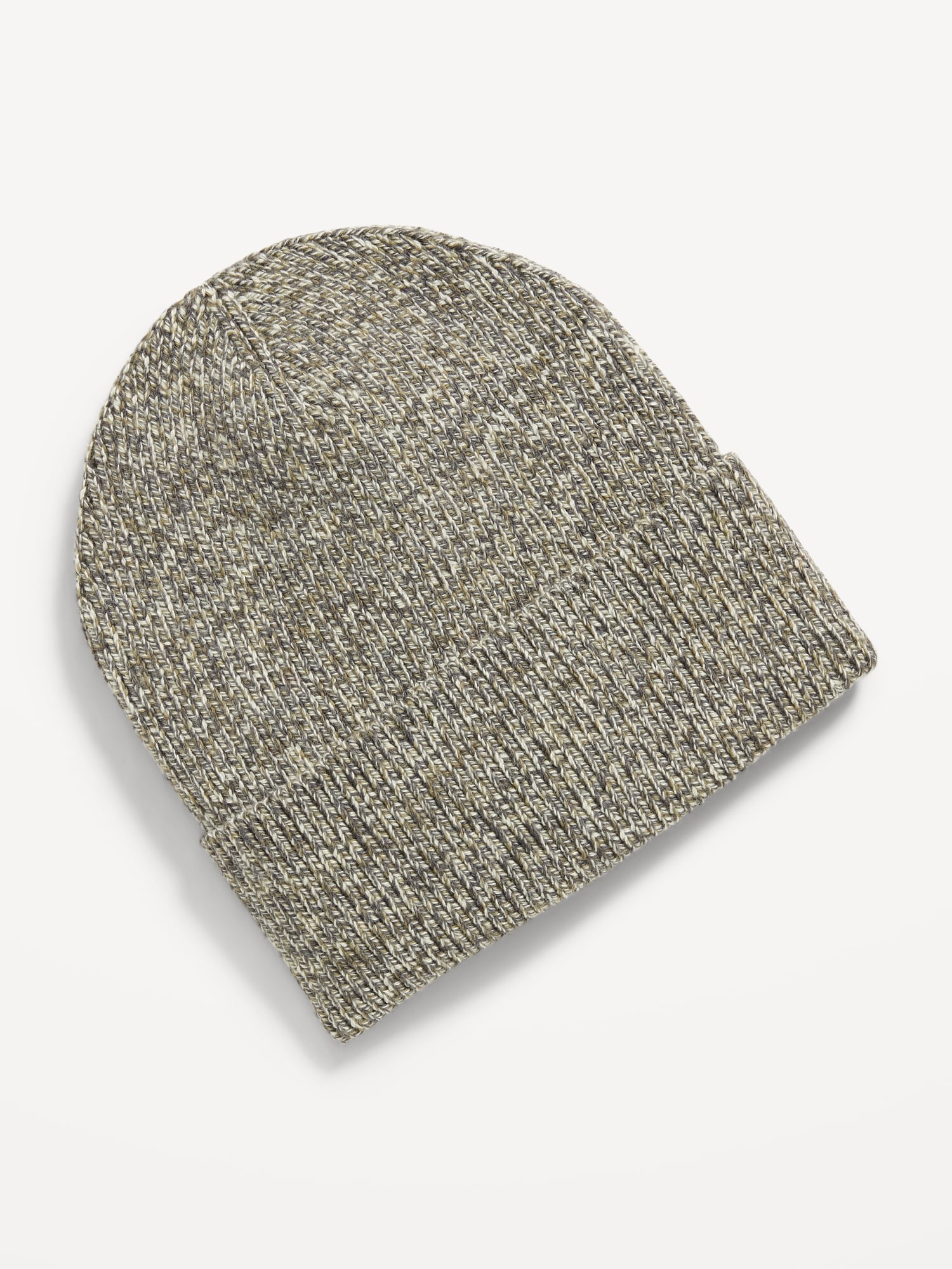 Wide-Cuff Ribbed Beanie for Men