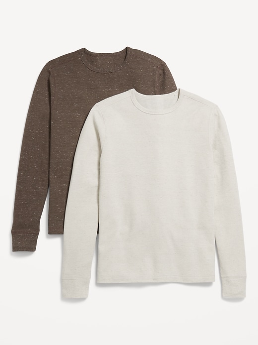 Image number 1 showing, Waffle-Knit T-Shirt 2-Pack