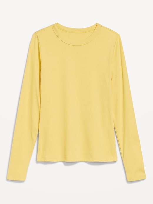 Image number 8 showing, Snug Long-Sleeve Crew-Neck T-Shirt