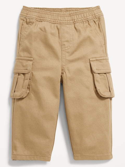 Baggy Barrel-Leg Cargo Jeans for Baby - Teakwood