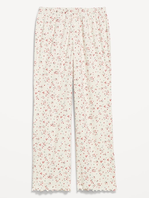 Image number 4 showing, High-Waisted Cozy Rib Pajama Pants