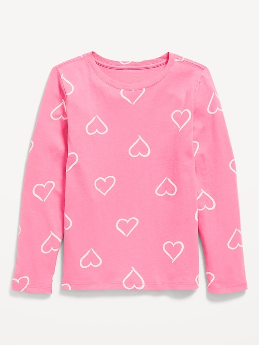 Image number 1 showing, Softest Printed Long-Sleeve T-Shirt for Girls