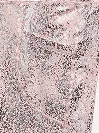Image number 3 showing, High-Waisted PowerSoft 7/8-Length Side-Pocket Leggings for Girls