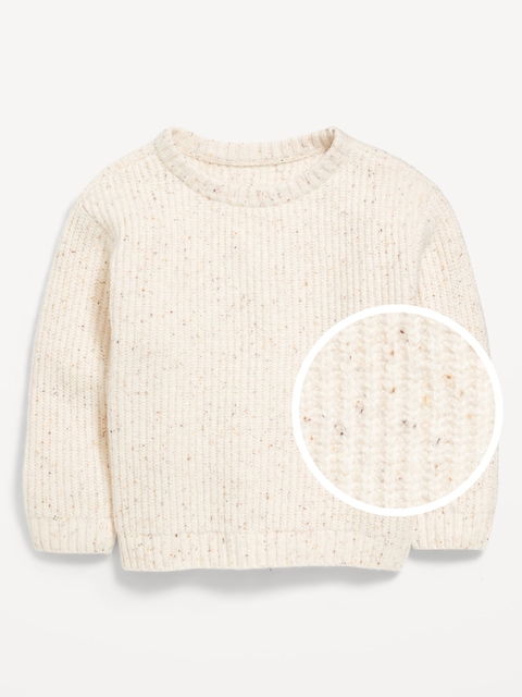 SoSoft Oversized Unisex Textured Sweater for Toddler - Neutral