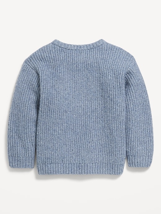 Image number 2 showing, SoSoft Oversized Textured Sweater for Toddler Boys