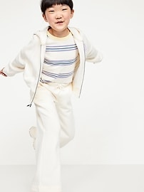 Image number 3 showing, Favorite Fleece High-Waisted Wide-Leg Sweatpants for Girls