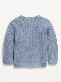 Image number 2 showing, SoSoft Oversized Textured Sweater for Toddler Boys