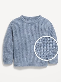 Image number 1 showing, SoSoft Oversized Textured Sweater for Toddler Boys