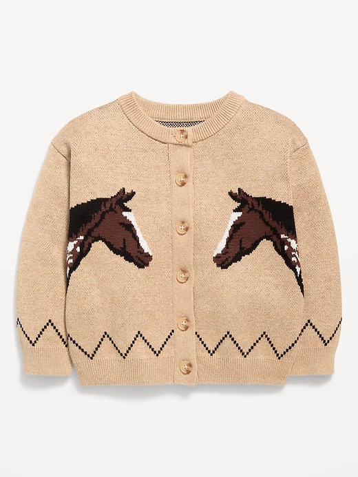 Image number 2 showing, Jacquard-Knit Cardigan Sweater for Toddler Girls