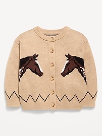 Image number 2 showing, Jacquard-Knit Cardigan Sweater for Toddler Girls