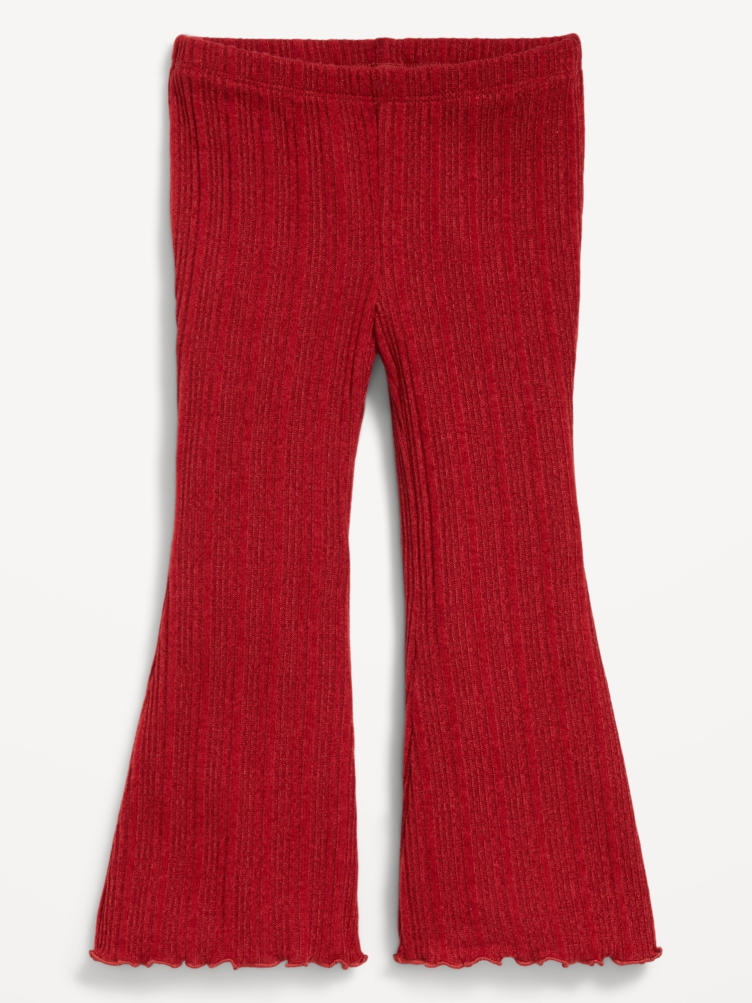 Cozy Ribbed Flare-Leg Leggings for Toddler Girls