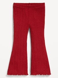 Image number 1 showing, Ribbed Flare-Leg Leggings for Toddler Girls