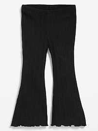 Image number 3 showing, Ribbed Flare-Leg Leggings for Toddler Girls