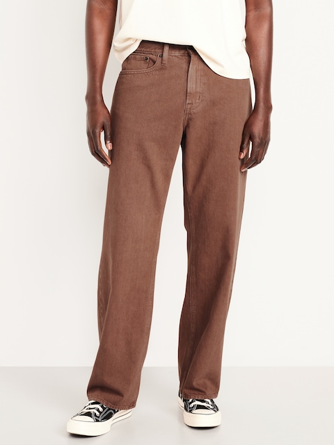 90's Baggy Jeans - Red Bear