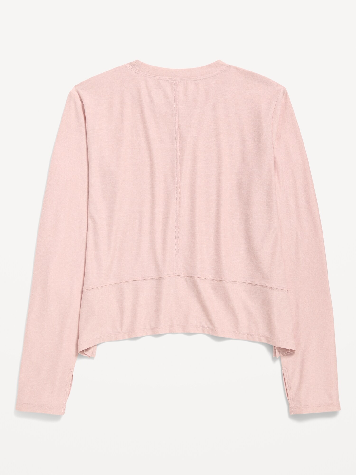 Футболка Old Navy CloudMotion Long-Sleeve Performance T-Shirt для девочек, цвет: Розовый — фото 4