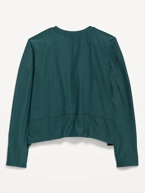 CloudMotion Long-Sleeve Performance T-Shirt for Girls - Emerald Isle