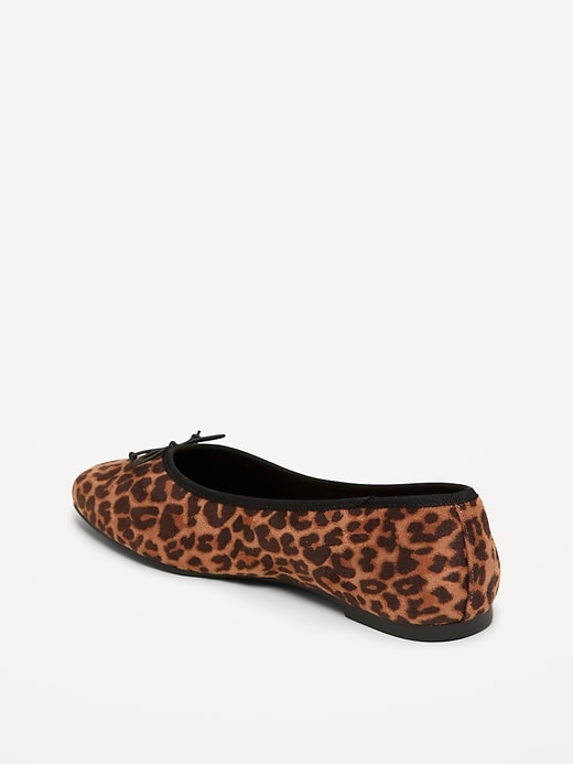 Image number 5 showing, Faux-Leather Ballet Flats