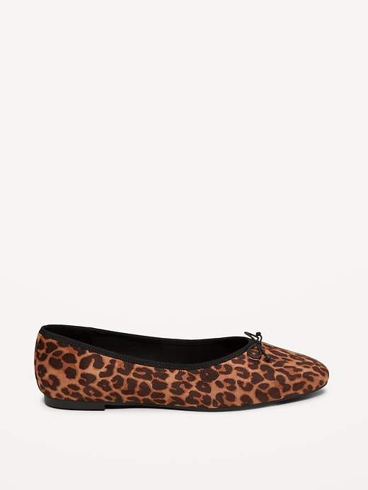 Image number 4 showing, Faux-Leather Ballet Flats