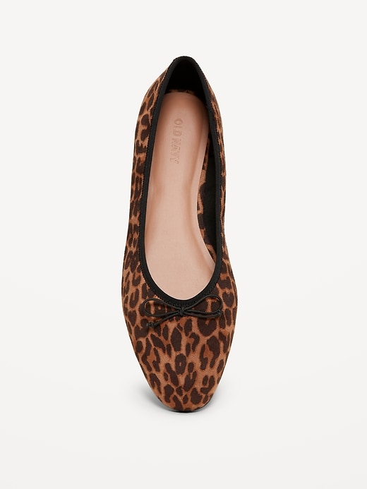 Image number 3 showing, Faux-Leather Ballet Flats