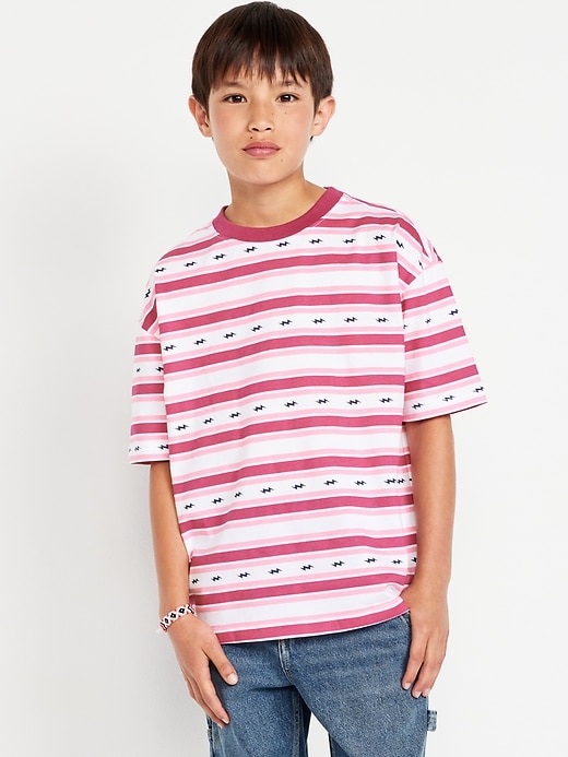 Image number 1 showing, Printed Oversized Short-Sleeve T-Shirt for Boys