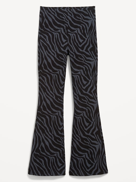 Image number 1 showing, Printed High-Waisted Flared Leggings for Girls