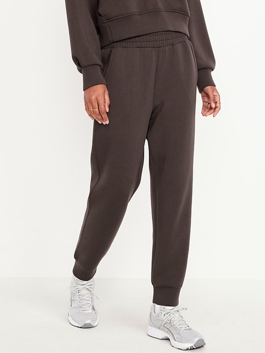 Image number 1 showing, High-Waisted Bounce Fleece Jogger Sweatpants