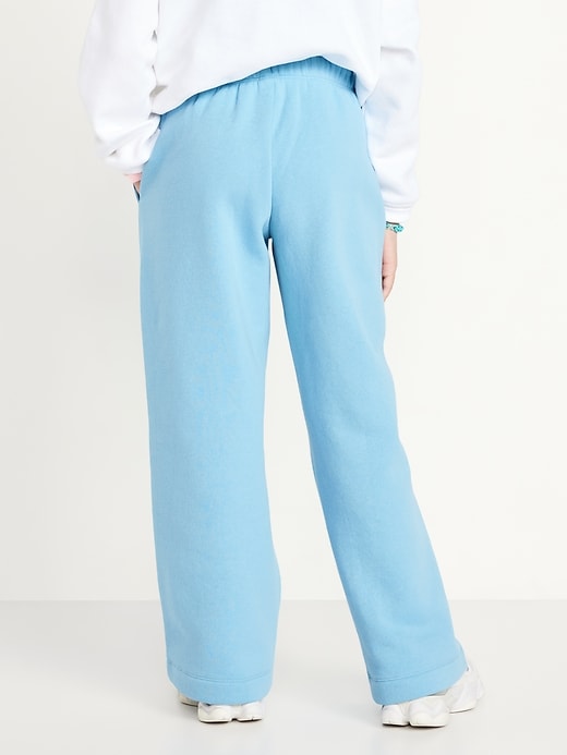Image number 2 showing, Favorite Fleece High-Waisted Wide-Leg Sweatpants for Girls