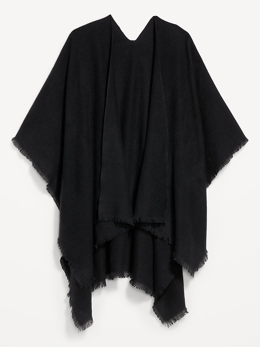 Image number 2 showing, Flannel Fringe Poncho