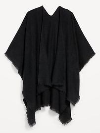 Image number 2 showing, Flannel Fringe Poncho