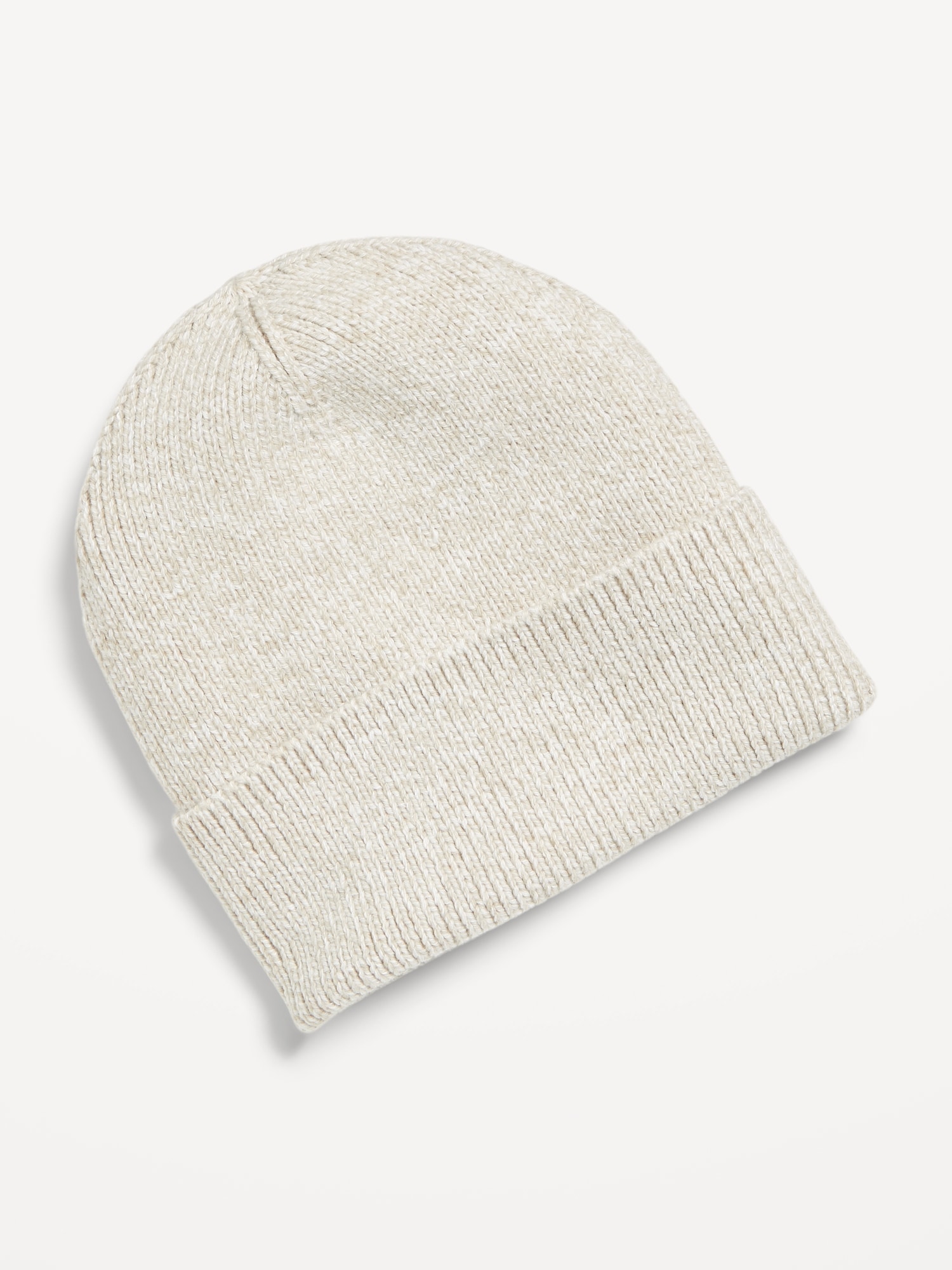 Wide-Cuff Ribbed Beanie for Men