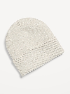 Wide-Cuff Ribbed Beanie for Men