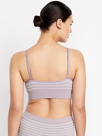 Image number 5 showing, Seamless Ribbed Longline Bralette