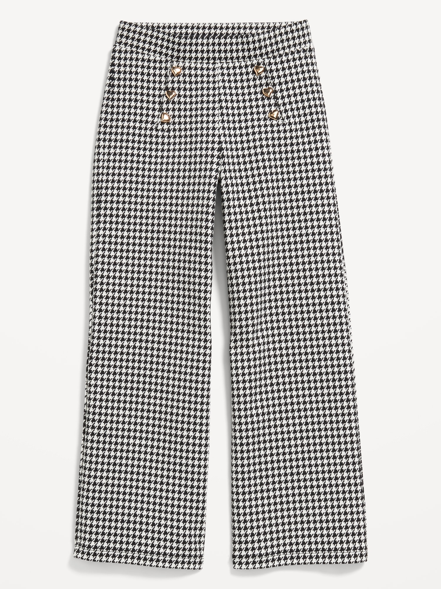 High-Waisted Straight-Leg Sailor Pants for Girls