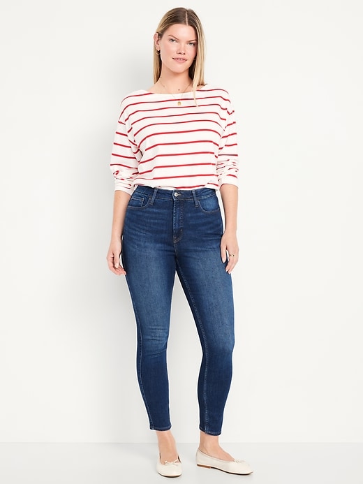 Image number 5 showing, Extra High-Waisted Rockstar 360° Stretch Super-Skinny Jeans