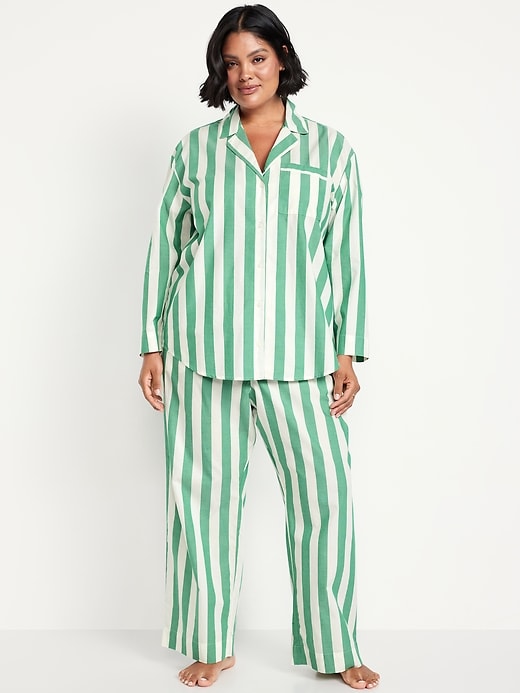 Image number 7 showing, Poplin Pajama Pant Set