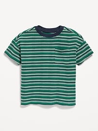 Image number 1 showing, Oversized Waffle-Knit Striped T-Shirt for Toddler Boys