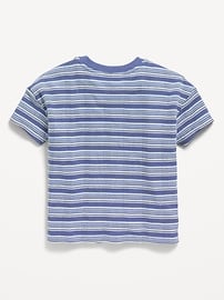 Image number 2 showing, Oversized Waffle-Knit Striped T-Shirt for Toddler Boys