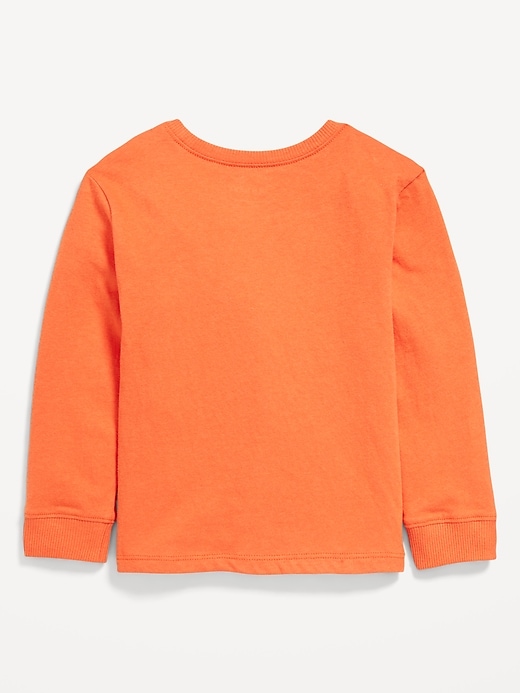 Image number 2 showing, Long-Sleeve Pocket T-Shirt for Toddler Boys