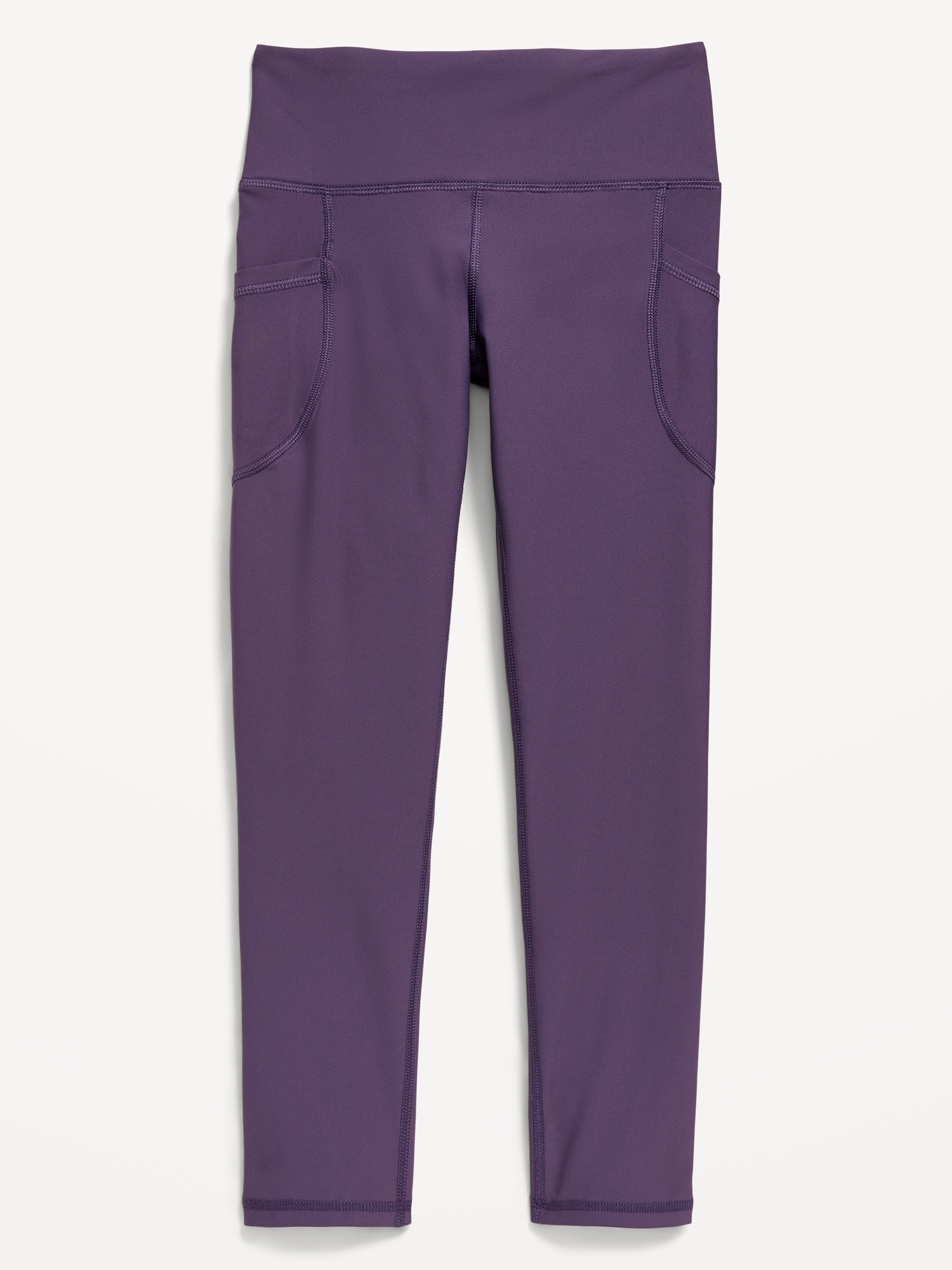 High-Waisted PowerSoft 7/8-Length Side-Pocket Leggings for