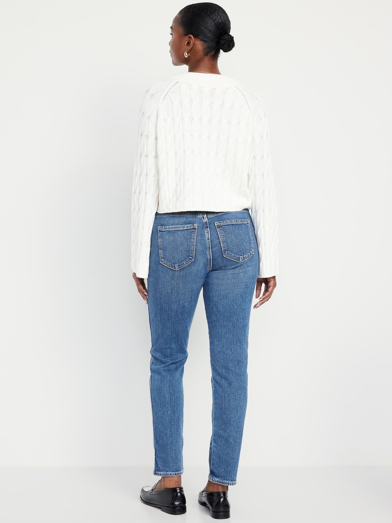 Image number 3 showing, Curvy High-Waisted Vintage Slim Jeans