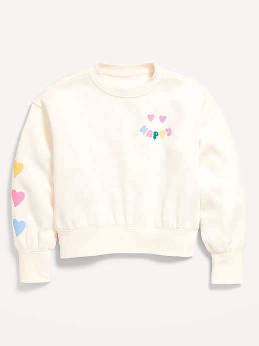 Image number 2 showing, Favorite Fleece Oversized Graphic Sweatshirt for Girls