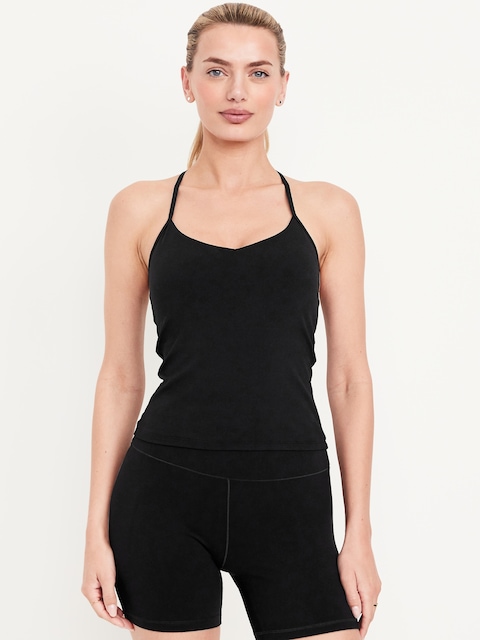 StudioSmooth Racerback Support Top - Black Jack