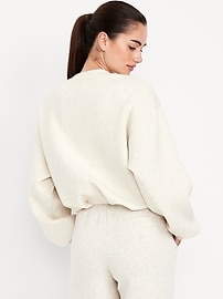 Image number 2 showing, Bounce Fleece Bubble-Hem Sweatshirt