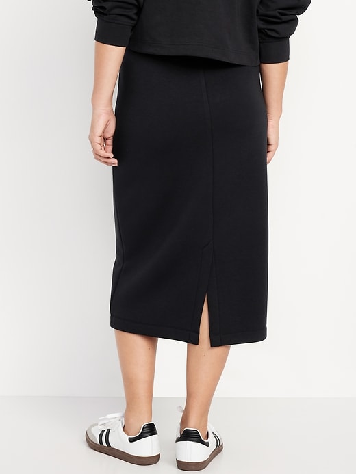 Image number 5 showing, Extra High-Waisted Bounce Fleece Midi Skirt