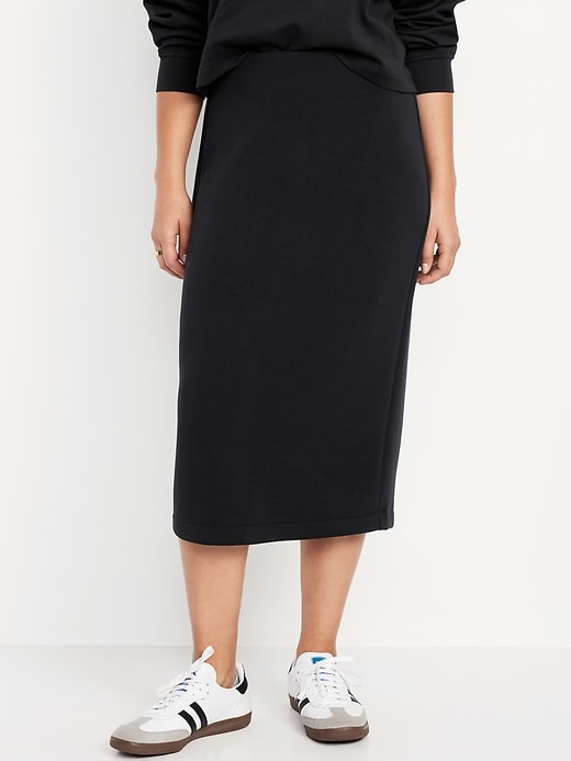 Image number 4 showing, Extra High-Waisted Bounce Fleece Midi Skirt